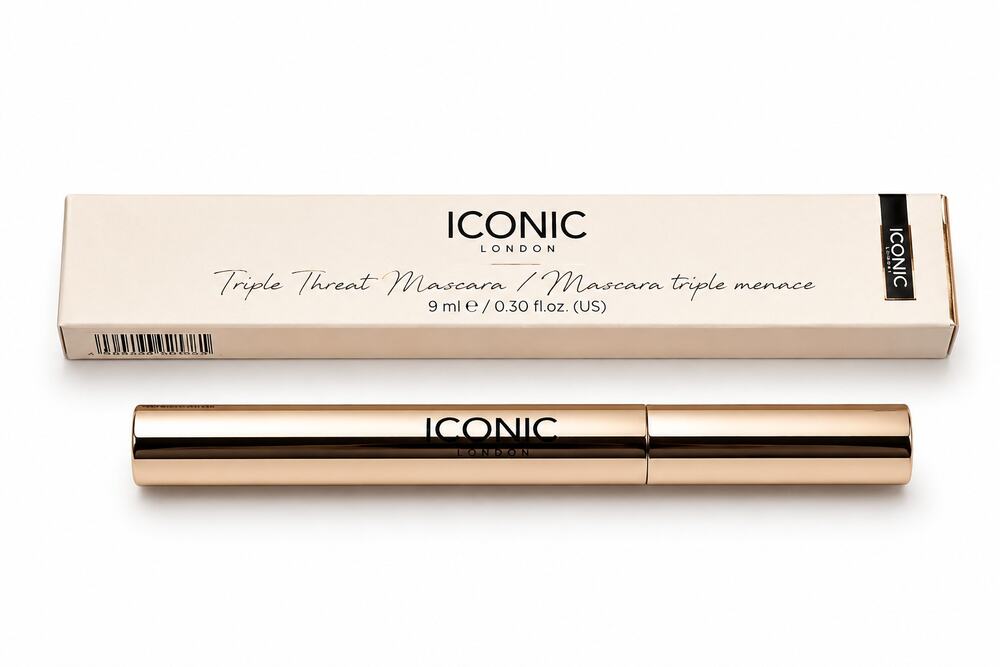 ICONIC London Triple Threat Mascara Black 9ml 0.30 oz New In Box